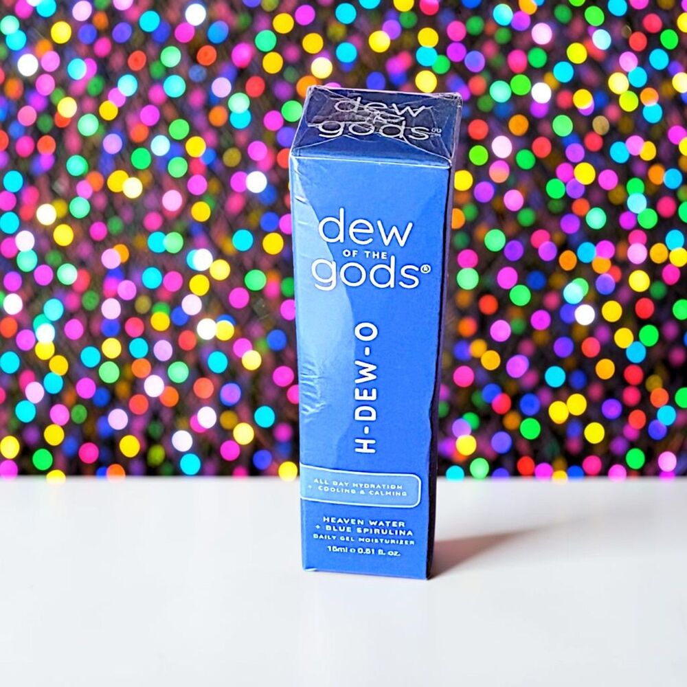 DEW OF THE GODS H-DEW-O Blue Spirulina Daily Gel Moisturizer 0.51 OZ NIB